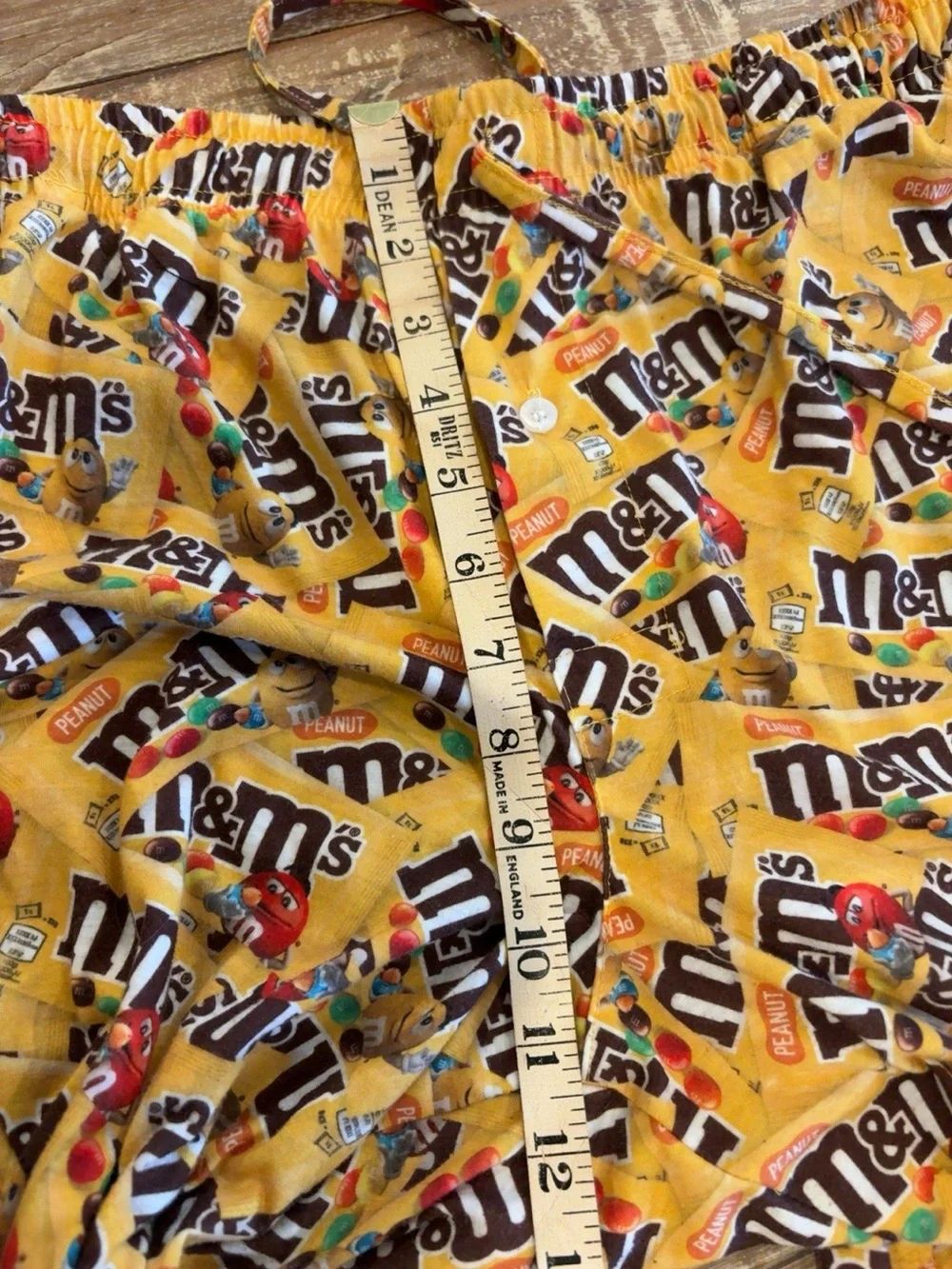 M&M’s Peanut Print Pajama Pants Lounge Sleep Pants Size Large EUC - Picture 7 of 10